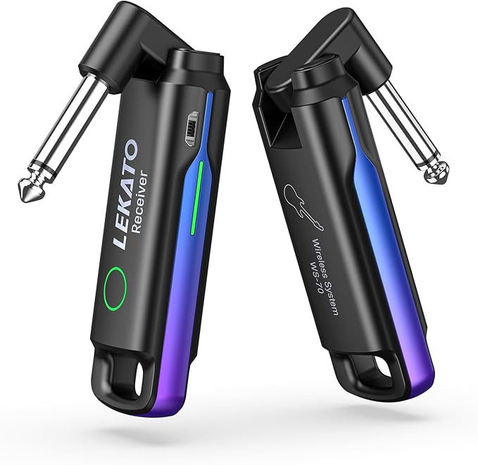 LEKATO Wireless Guitar System UHF Wireless Guitar Transmitter Receiver by LEKATO