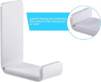 Weewooday 4 Pieces Headphone Hanger Holder Desk Adhesive Headphone Hook Wall - Image 3