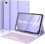 Keyboard Case for Samsung Galaxy Tab A9 Plus 5G 11 inch 2023, 7 Color Backlit by Unknown