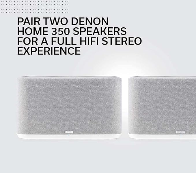 Denon Home 350 Wireless Smart Speaker – Powerful Stereo Sound, Wi-Fi & Bluetooth - Image 9