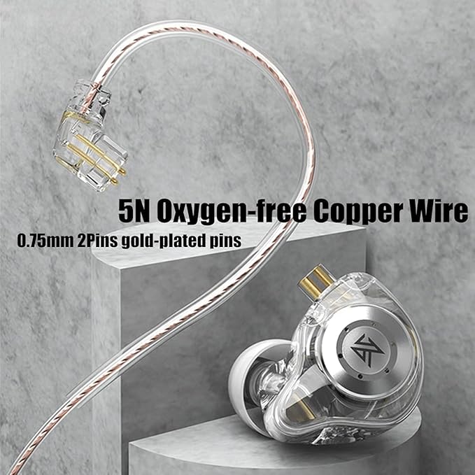 keephifi KZ EDX Pro in Ear Monitors Wired Headphones Dual DD in Ear Earphones - Image 7