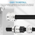 NPT 1/2" Stainless Steel Waterproof Cable Gland IP68 Waterproof Cable Gland - Image 6