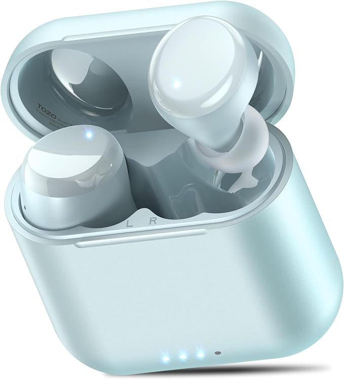 TOZO T6 Wireless Earbuds, Stereo Sound in Ear Headphones, 50 Hours Playtime by TOZO