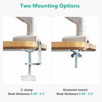 WALI Single Monitor Arm Mount Stand, Adjustable Gas Spring Arm Monitor Mount - Image 7