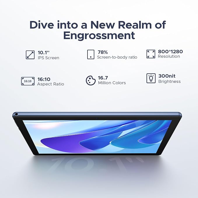 DOOGEE U10 10 inch Tablet with Keyboard, Android 15 Tablet 16GB+128GB/2TB Expand - Image 4