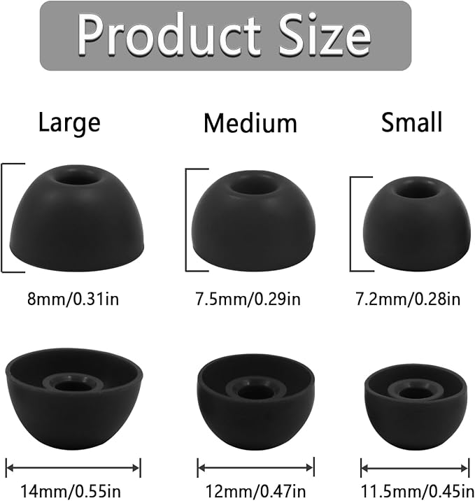 Replacement Silicone Ear Tips for Beats Fit Pro/Studio Buds/Studio Buds+ - Image 3