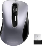 memzuoix 2.4G Wireless Mouse, 1400 DPI Mobile Optical Cordless Mouse by memzuoix