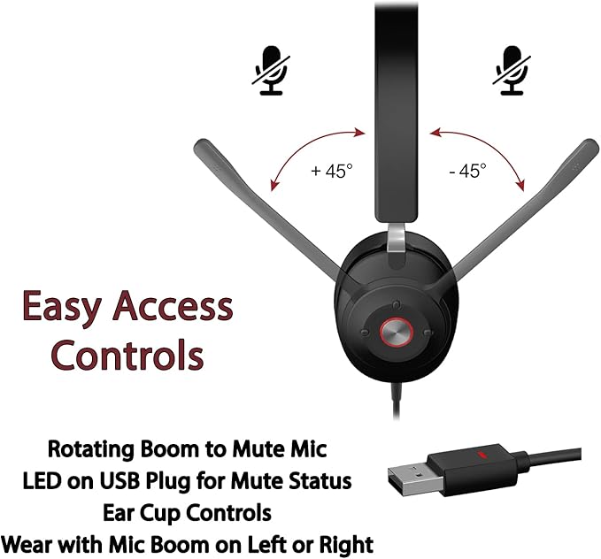 Cyber Acoustics CA Essential USB Headset – Professional Headset - Image 6