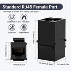 Cat6 RJ45 Keystone Coupler 25-Pack, Ethernet Coupler Female to Female, Ethernet - Image 5
