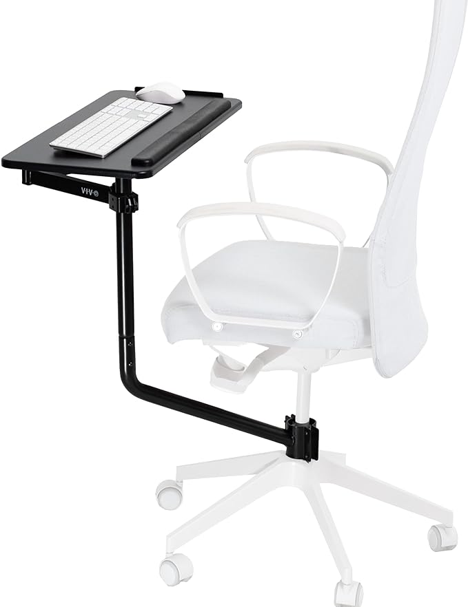 VIVO Office Chair Mounted 26 x 12 Inch Keyboard and Mouse Tray, Ergonomic Tilt by VIVO