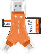 SUNTRSI SD Card Reader for iPhone/ipad/Android/Mac/Computer/Camera, 4 in1 Micro by SUNTRSI