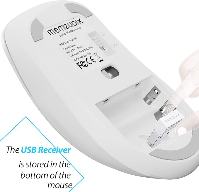 memzuoix 2.4G Wireless Mouse, 1400 DPI Computer Mice - Image 7