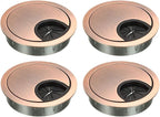 uxcell Cable Hole Cover, 2.1Inch/53mm Zinc Alloy Desk Wire Cord Cable Grommets by uxcell