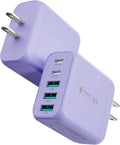 USB C Charger Block, EIZLXQ Type C Charger Fast Charging, 50W 5-Port USB Wall by EIZLXQ
