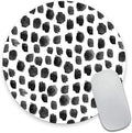 Round Mouse Pad, Polka Dot Print Premium-Textured Mouse Mat, Small Non-Slip by Armanza