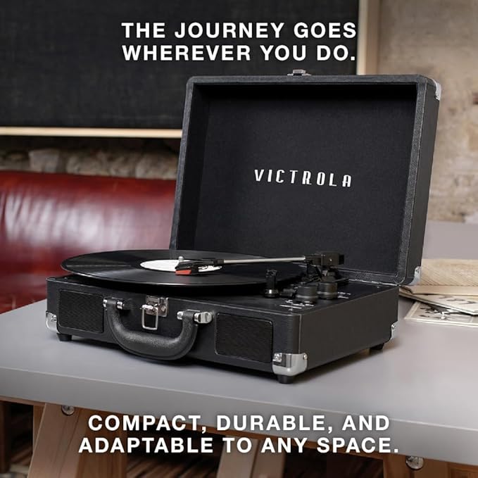 Victrola Journey Bluetooth Portable Suitcase Record Player – - Image 7