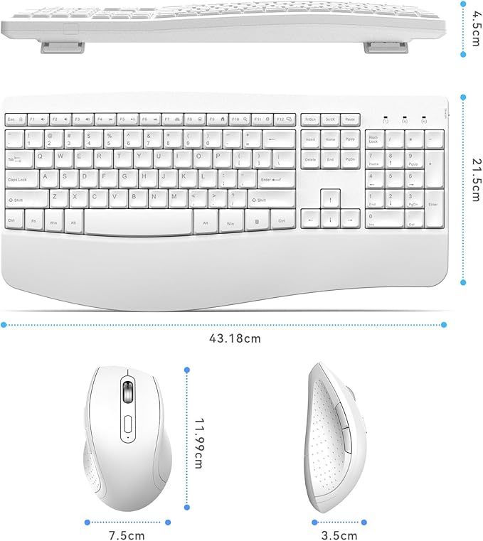Ergonomic Keyboard and Mouse Combo - Image 4
