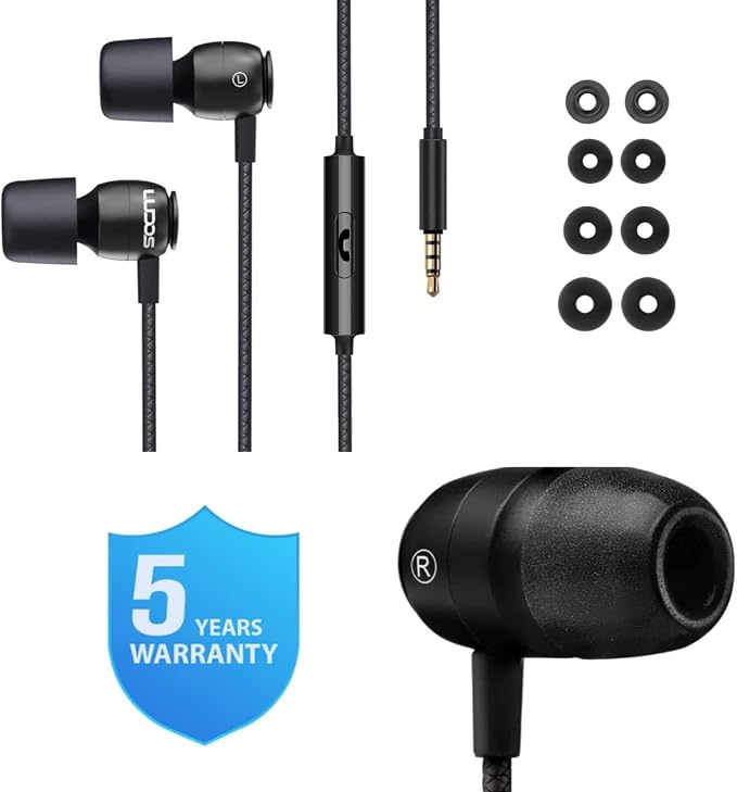 Ludos Clamor Wired Earbuds in-Ear Headphones, 5 Years Warranty, Earphones - Image 7