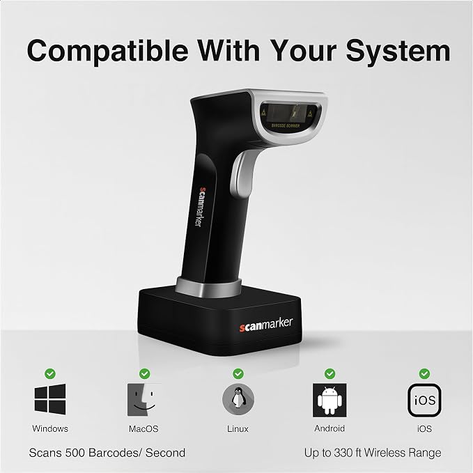 Scanmarker 1D/2D Wireless Barcode Scanner – Boost Speed & Accuracy - Image 10