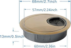 Desk Grommet for Wire Organizer, PC Computer Desk Plastic Grommet Cord - Image 5