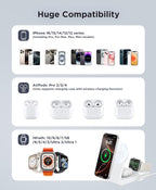 3 in 1 Magnetic Wireless for iPhone Charging Station: Foldable Portable Charger - Image 4