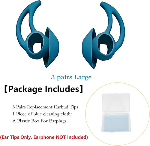 3 Pairs Large Earbud Tips Compatible - Image 2