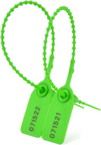 Leadseals 100 Green Plastic Tamper Seals, Zip Ties - Image 6