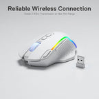 Redragon M810 Pro Wireless Gaming Mouse, 10000 DPI Wired/Wireless Mouse w/Rapid - Image 4
