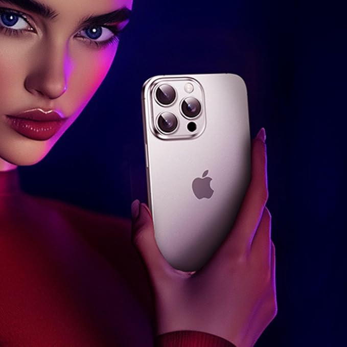 Compatible with iPhone 15 Pro/16 Pro Camera Lens Protector, Tempered Glass Full - Image 7