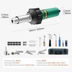 VEVOR Hot Air Plastic Welder, 1600W Hot Air Torch Pistol, 122-1112℉ PVC TPO - Image 7