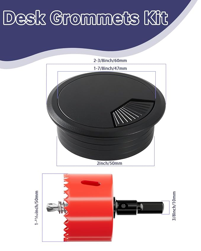 Desk Grommet & Cable Grommet 2 Inch - Image 6