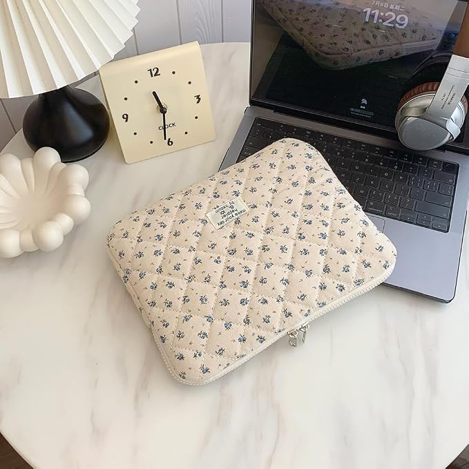 Puffy Laptop Sleeve 13-15.6 Inch Cute Quilted Laptop Protective Case Padded - Image 4