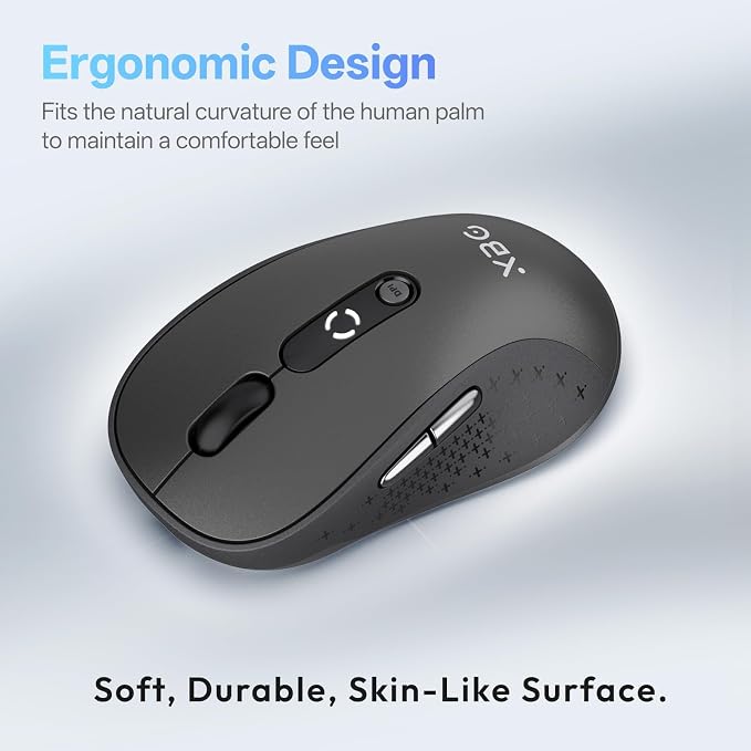 XBG B15 Tri-Mode Wireless Mouse, 5 Adjustable DPI, Type-C Rechargeable - Image 7
