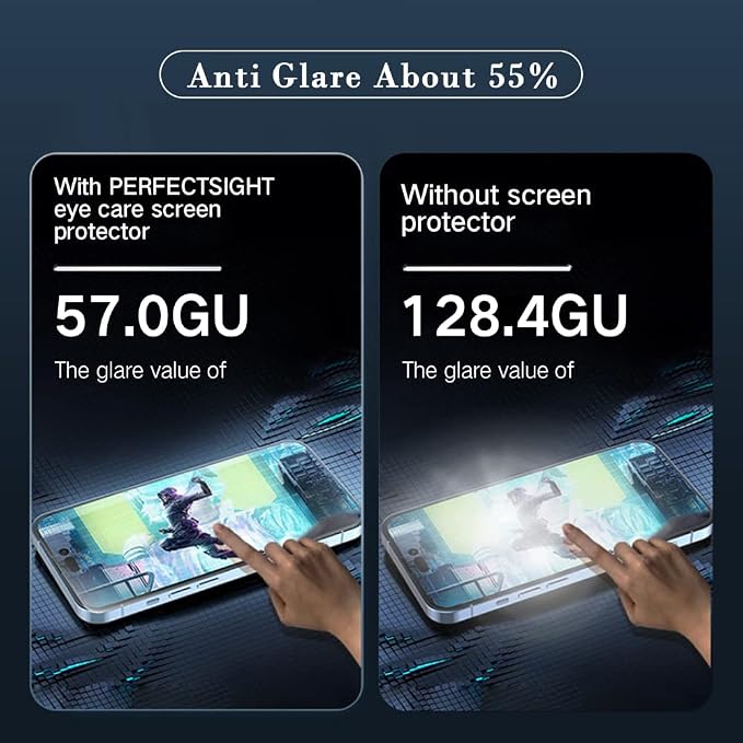 PERFECTSIGHT Sapphire Anti Glare Anti Blue Light Screen Protector Designed - Image 4