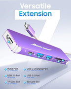 Hiearcool USB C Hub for MacBook Pro M2, USB-C Adapter for Mac-Book Air M1 - Image 2