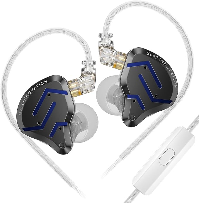 KZ ZSN Pro 2 in-Ear Monitors Headphones Metal Earphones 1BA+1DD Hybrid by HHIFIHEAR