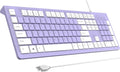 Computer Keyboard Wired, Plug Play USB Keyboard, Low Profile Chiclet Keys by COLIKES