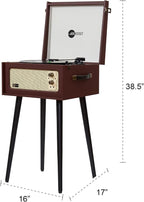 Arkrocket Discovery II 3-Speed Bluetooth Record Player Retro Console Turntable - Image 8