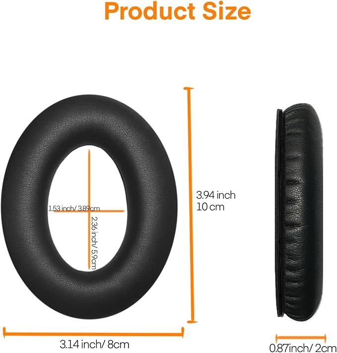 MBWIGF Replacement Ear Pads for Bose QuietComfort 35 & Quiet Comfort 35 II - Image 2