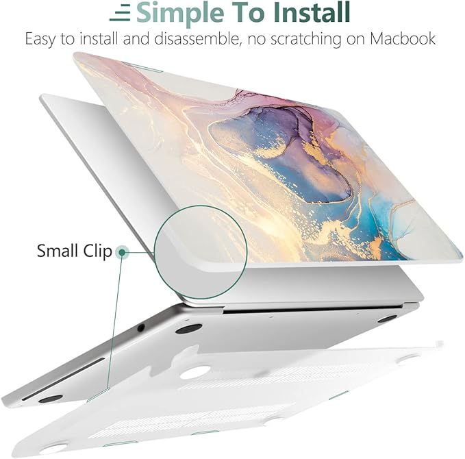 MEEgoodo Case for M4/M3/M2 MacBook Air 13.6 inch Case 2025 2024 2022, Fit Model - Image 5