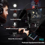 Podcast Equipment Bundle, BM-800 Podcast Microphone Bundle-Voice Changer - Image 2