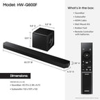 Samsung HW-Q800F Q-Series 5.1.2ch Soundbar w/Wireless Subwoofer, Dolby Atmos - Image 2