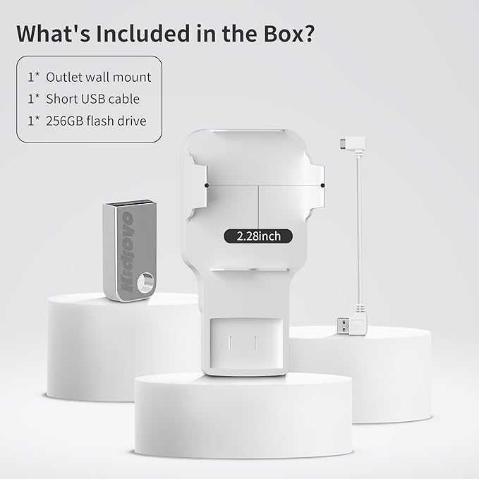 256GB USB Flash Drive & Outlet Wall Mount - Image 6