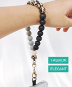 Marble Silicone Beaded Phone Wrist Strap, Cellphone Lanyard - Image 4