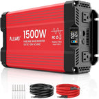 ALLWEI 1500W Pure Sine Wave Inverter 12V DC to 110V/120V AC Converter, Surge by ALLWEI