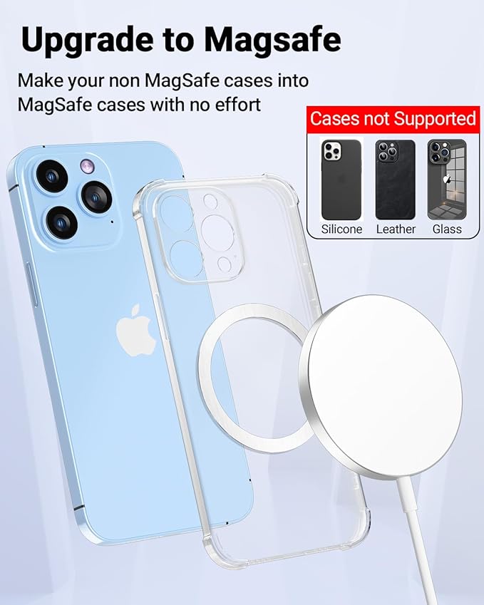 Magnetic Wireless Charging Magsafe Ring-6 PCS, Ultra-Thin Magsafe Sticker - Image 4