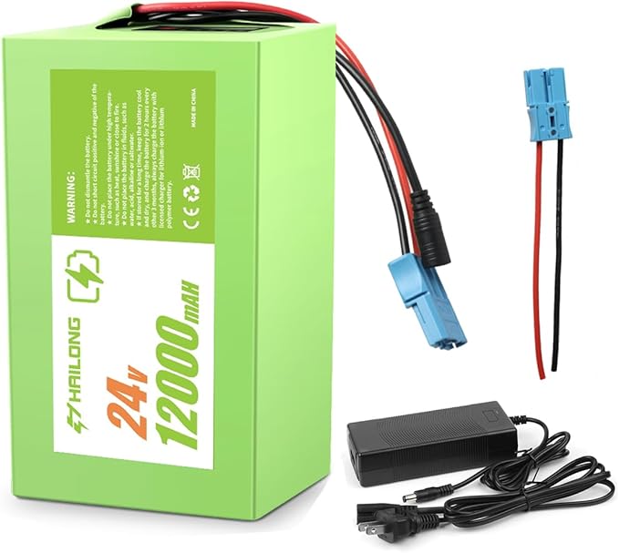 24V 12Ah Battery for Kids Ride-On Toys Compatible by RANSYRI