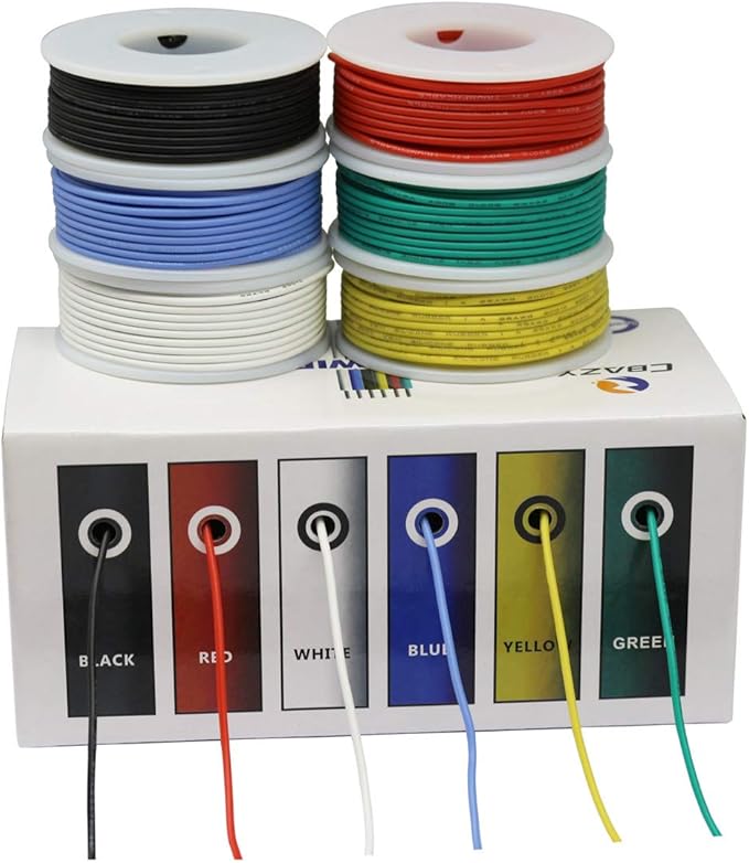 CBAZY™ Hook up Wire Kit 24 Gauge Flexible Silicone Rubber Electric Wire 6 - Image 4