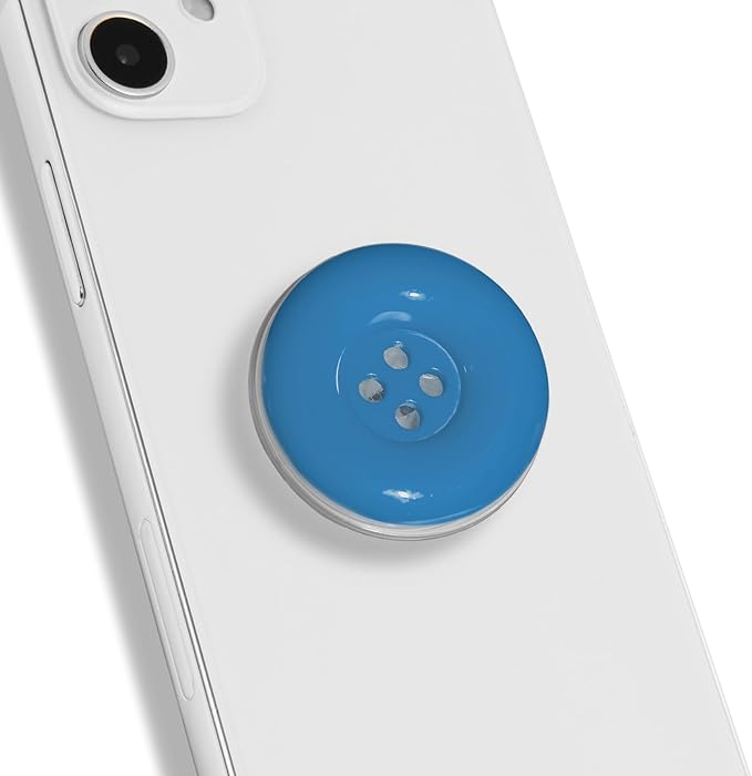 Solid Color Button Phone Grip – Minimalist Design, Durable and Lightweight by OnTheGripofficial