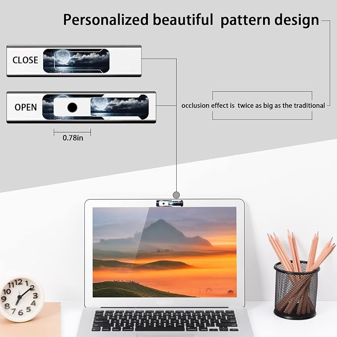 Webcam Cover, 3 Pieces, Laptop Camera Cover, Privacy Shielding Capacity is - Image 5
